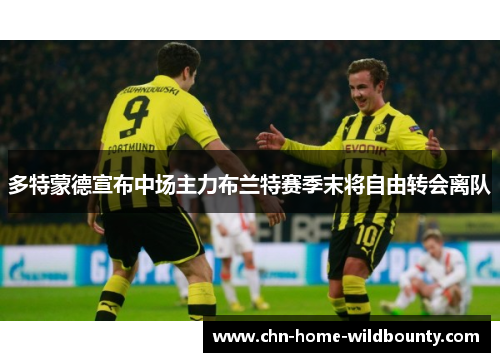 多特蒙德宣布中场主力布兰特赛季末将自由转会离队